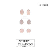 rose quartz earrings